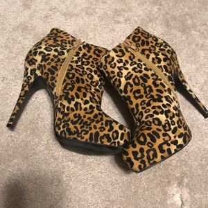 Leopard Print Booties